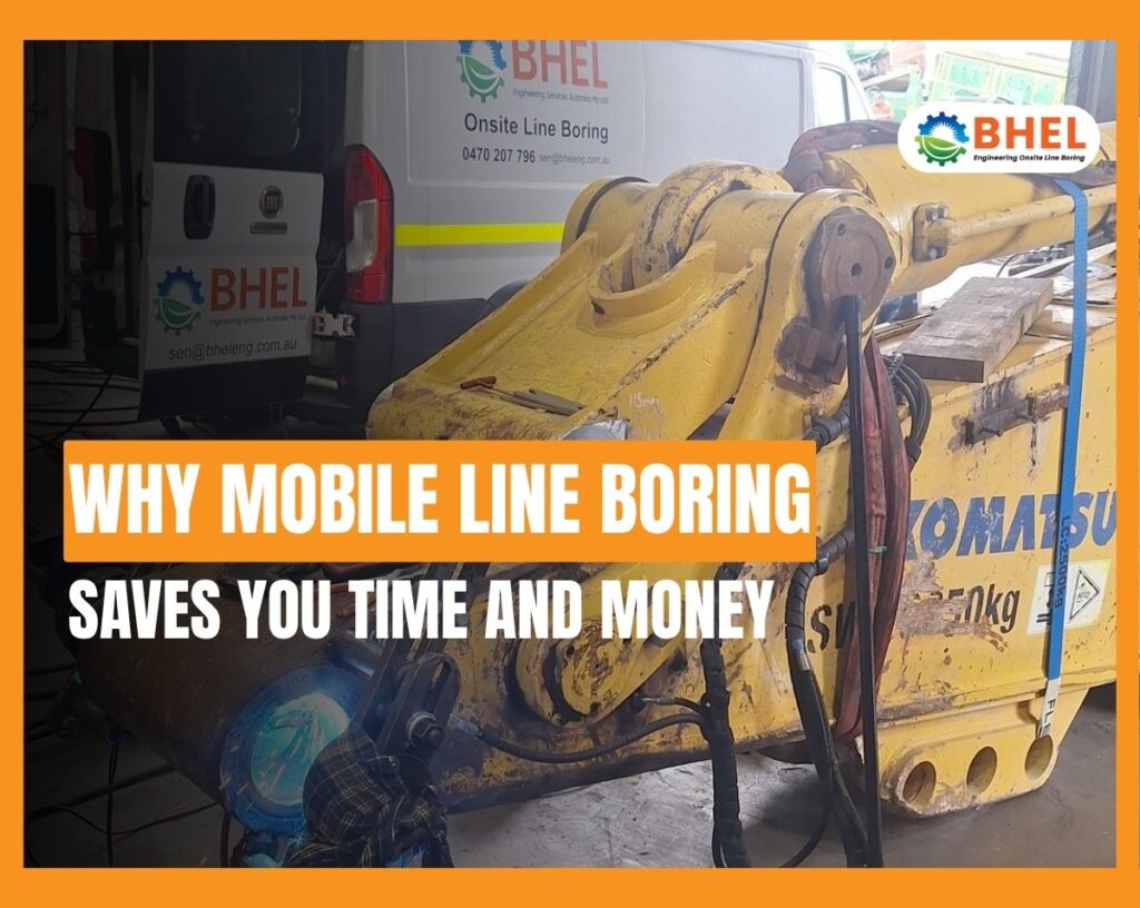 On-site mobile line boring for heavy machinery in mining and construction across Western Australia