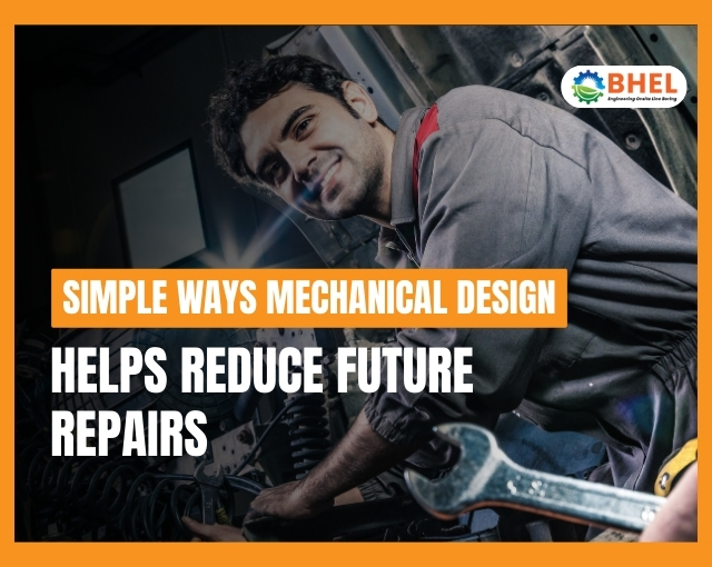 Mechanical design planning to reduce future machinery repairs