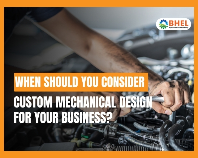 Engineer working on custom mechanical design for industrial machinery