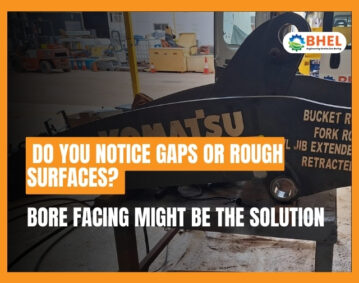 Bore facing process restoring damaged machinery surfaces