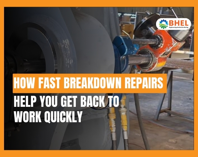 Fast breakdown repairs restoring industrial machinery quickly